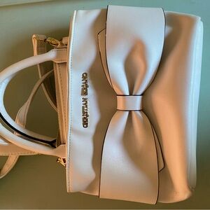 Christian Siriano white Bow Handbag